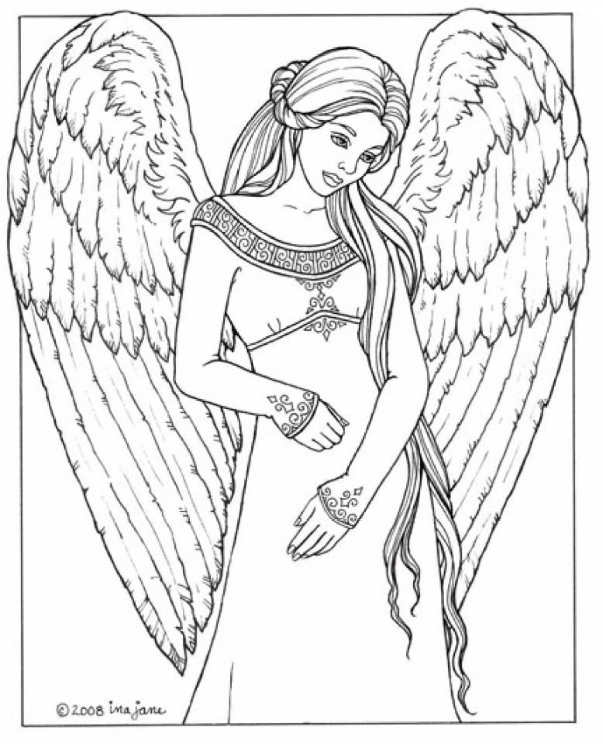 Blessed angel coloring book