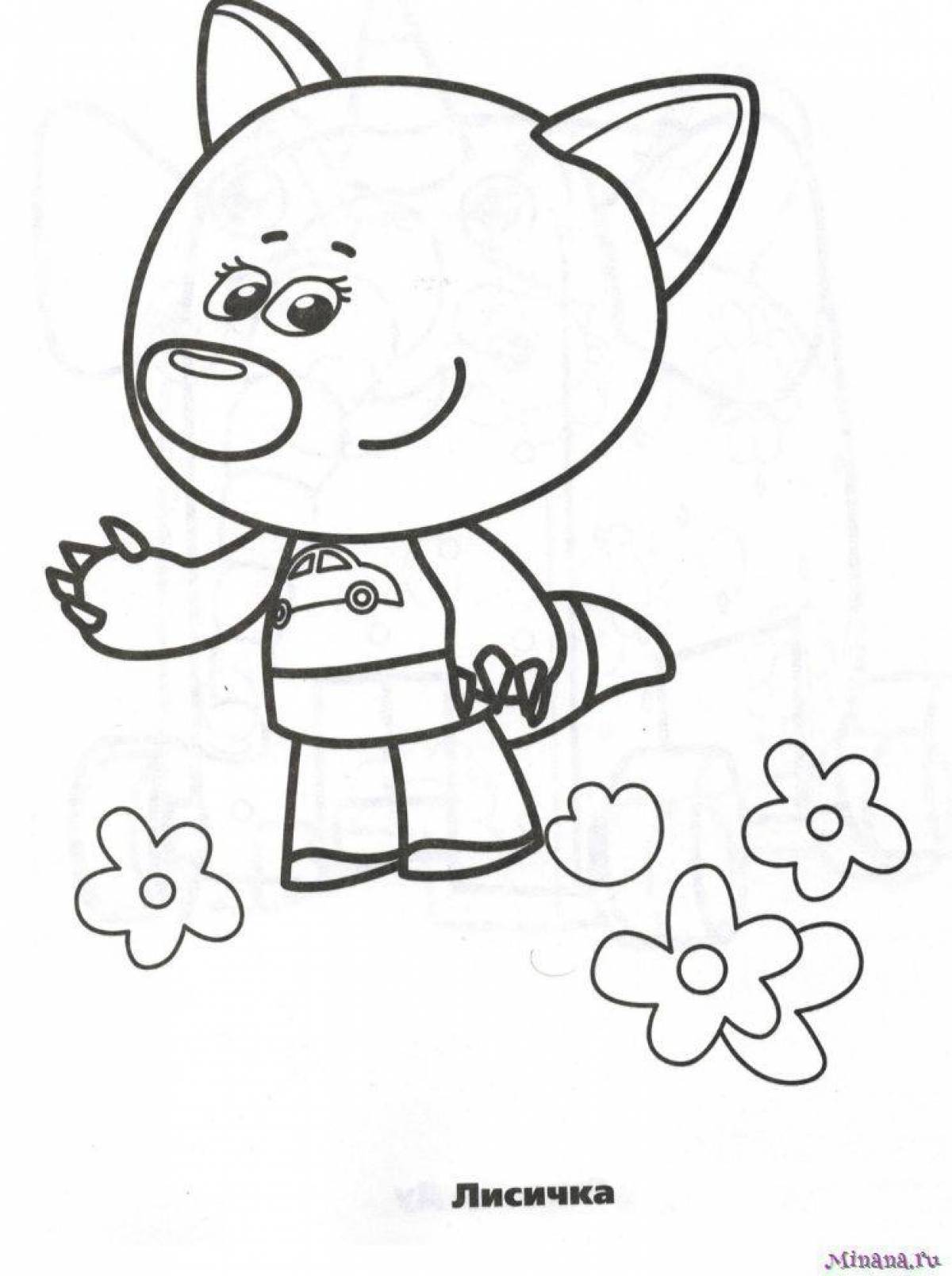 Fun coloring pages with bears