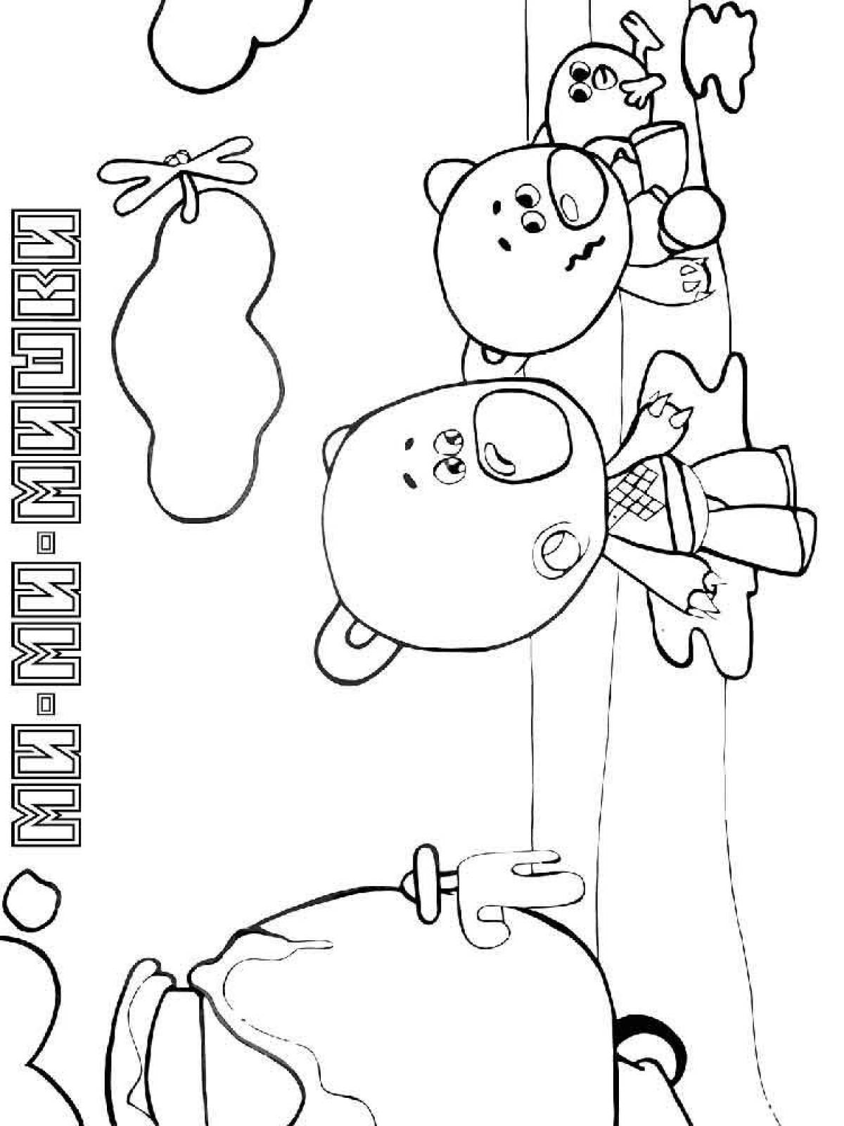 Huggable coloring bears