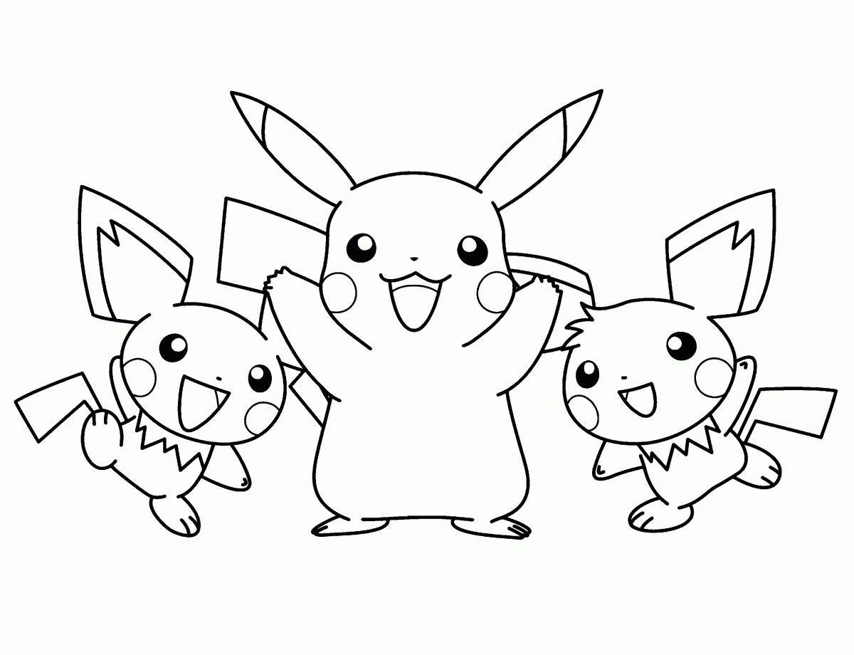 Fun Pikachu coloring book for kids