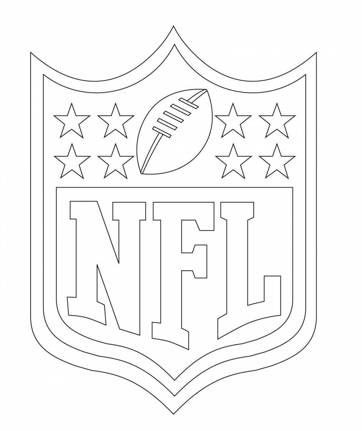 Раскрасить эмблему клуба NFL. Эмблема раскраска. Эмблема раскраска для детей. Раскраски логотипы NFL.