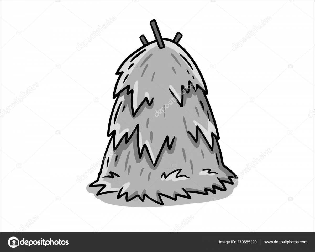 A plump haystack