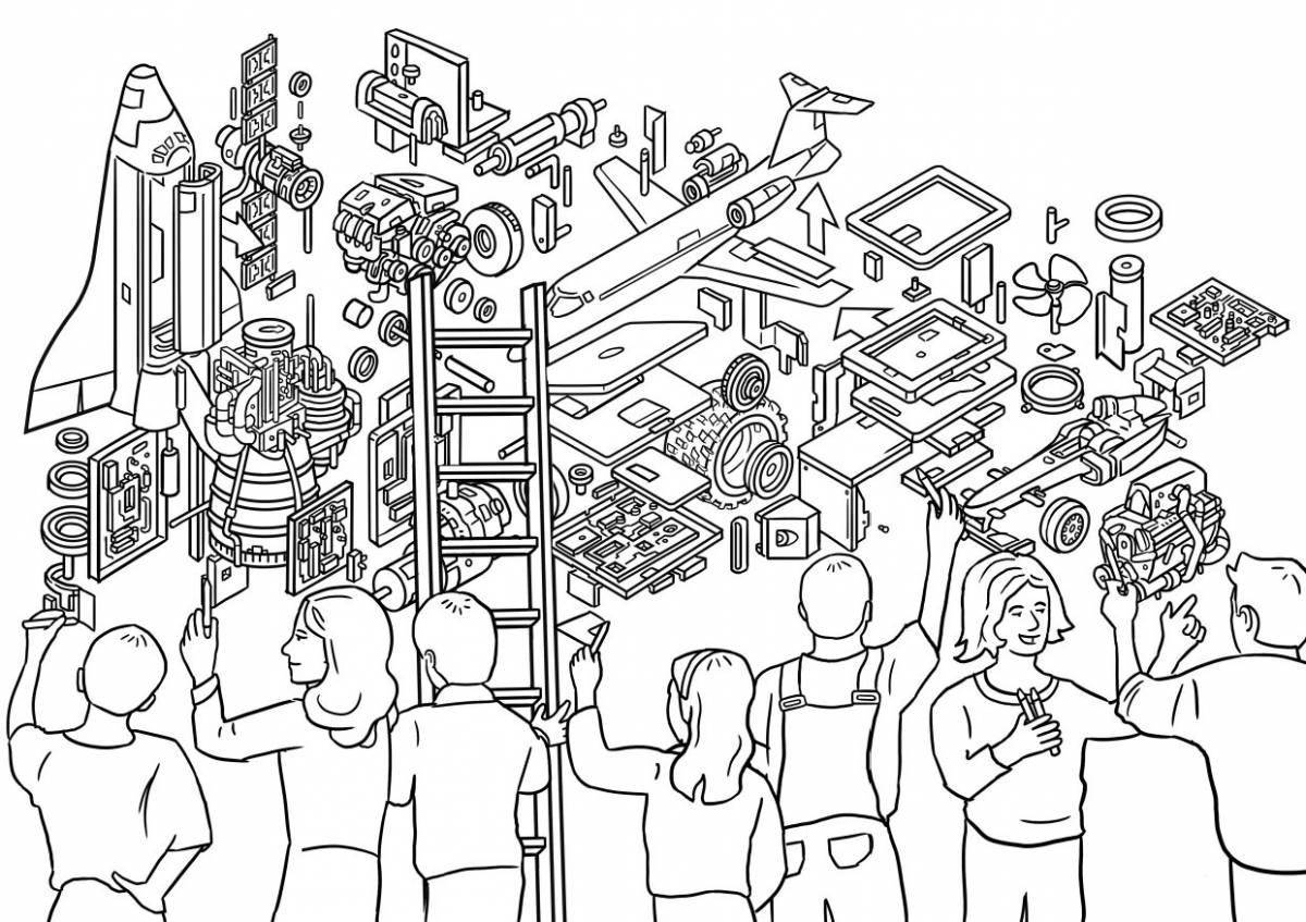 Rampant Toy Factory Coloring Page