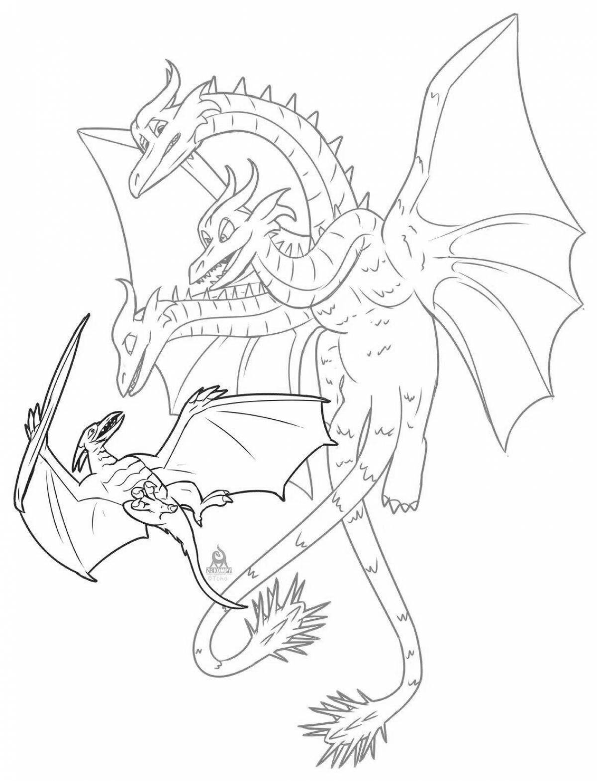 King ghidora epic coloring book