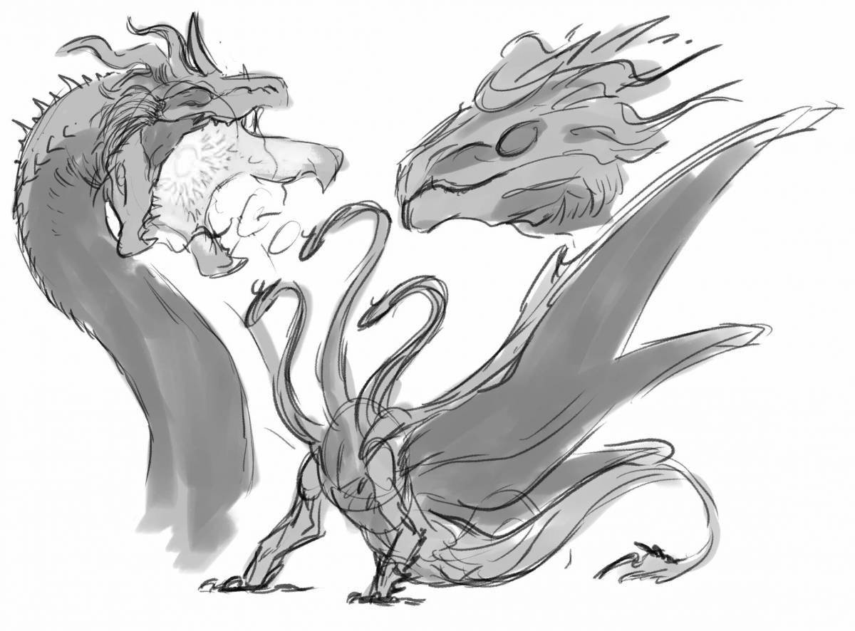 Photo Exalted king ghidora coloring book