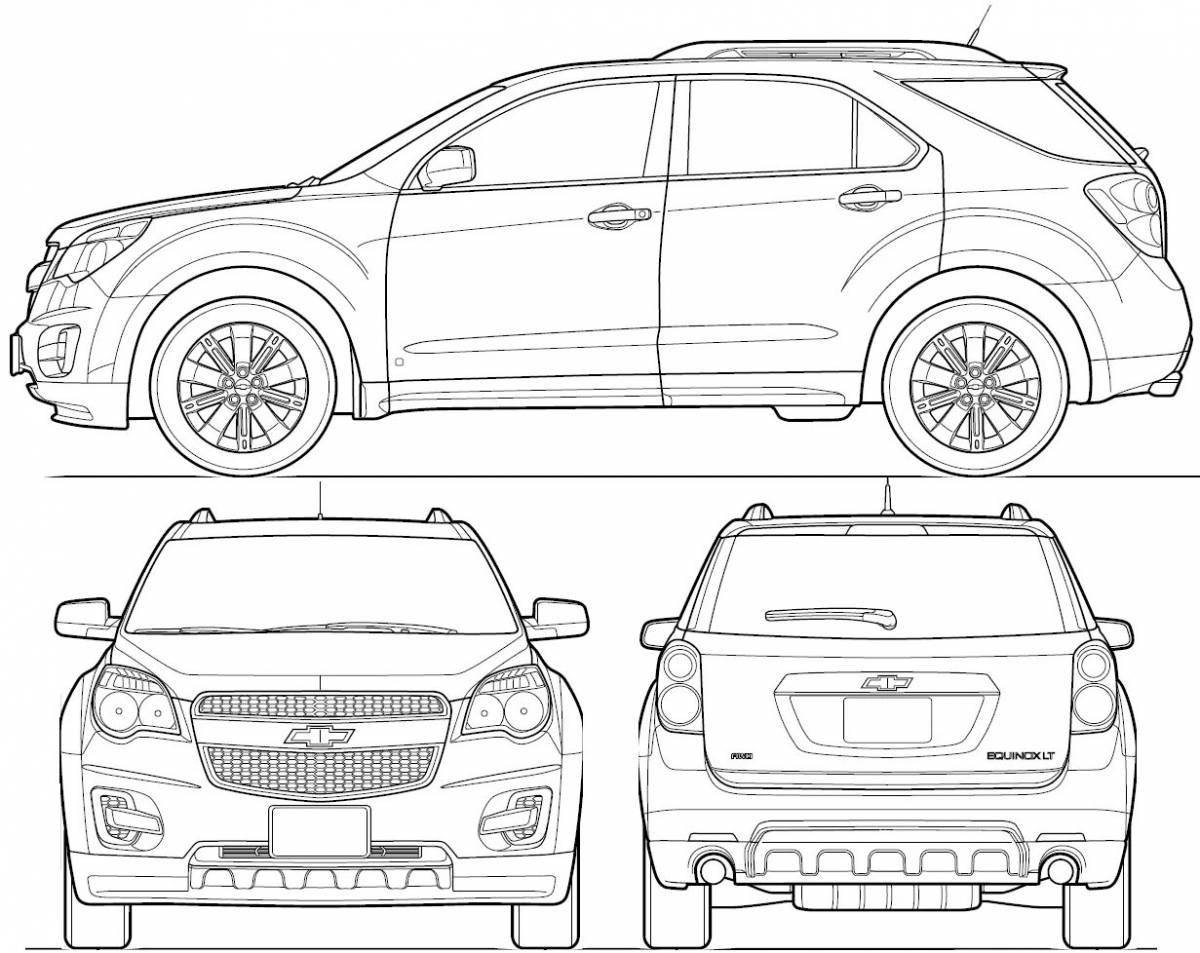 Chevrolet aveo live coloring page