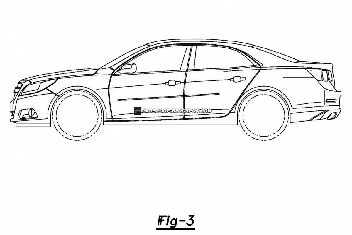Chevy Aveo coloring page