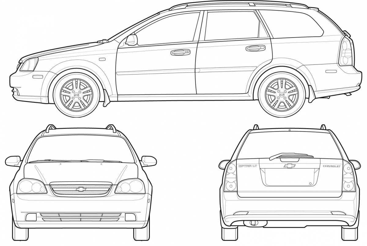 Charming coloring chevrolet aveo