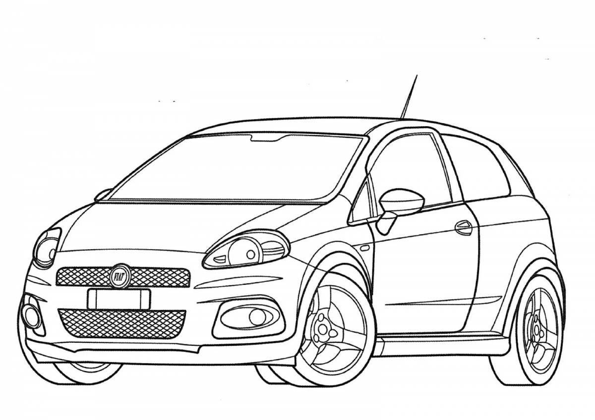 Amazingly cheerful chevrolet aveo coloring book