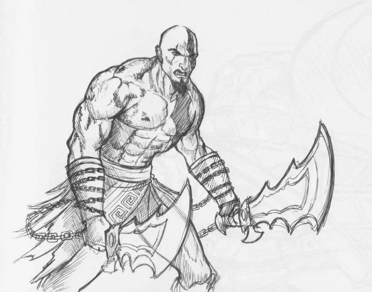 God of war intense coloring