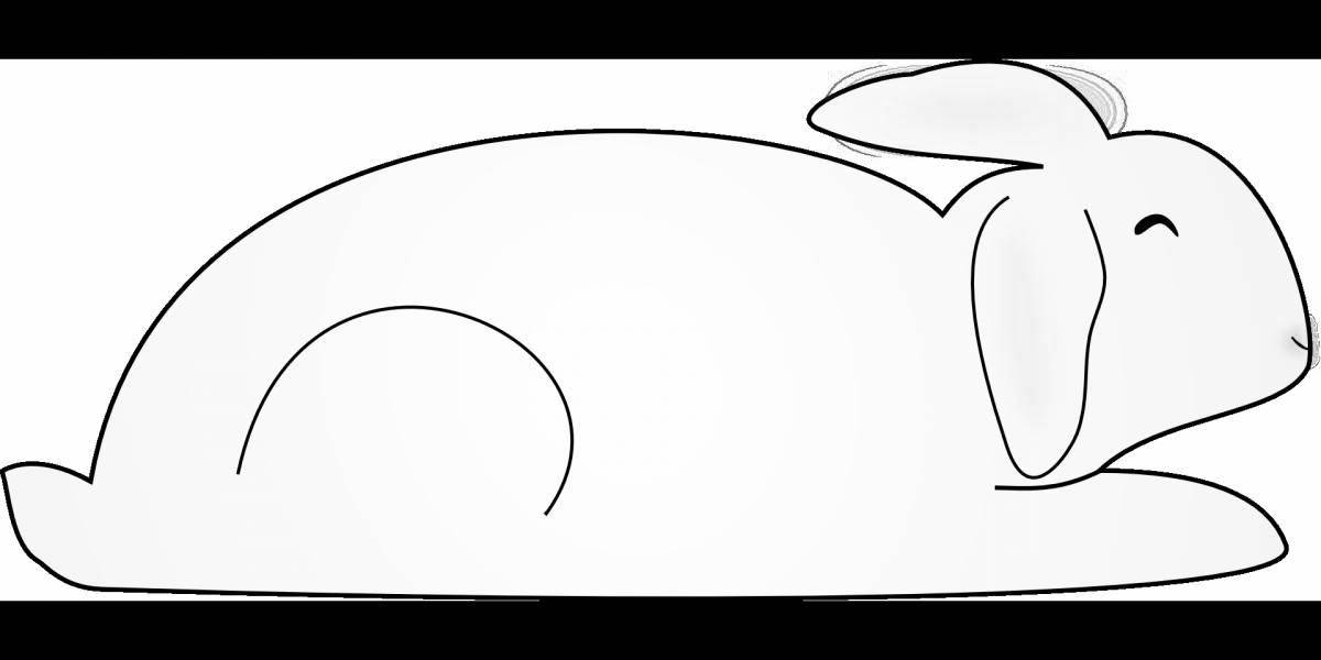 Living coloring piggy bank rabbit