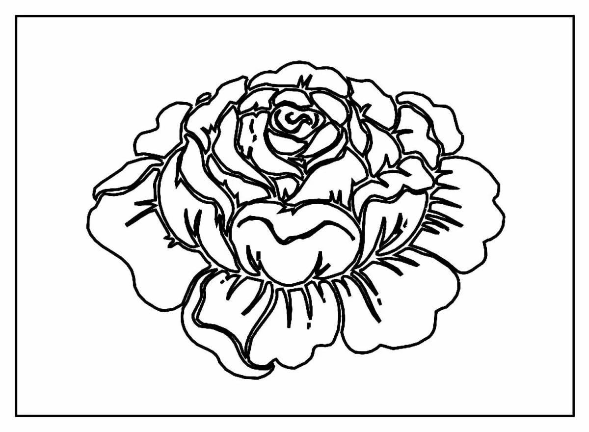 Photo Sky coloring anti-stress roses