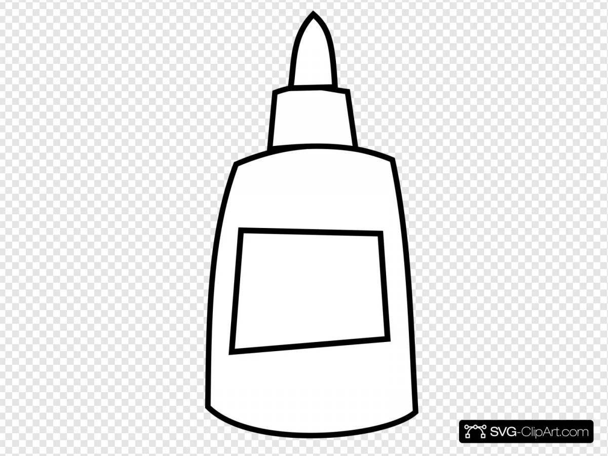 Perfect coloring page glue stick