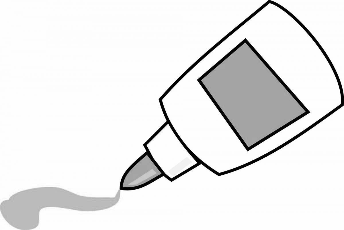 Awesome coloring glue stick