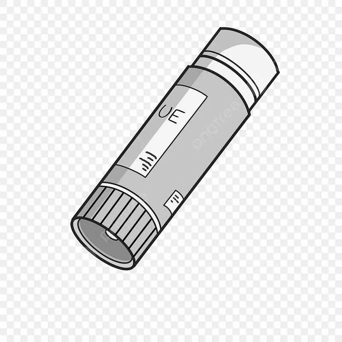 Exquisite coloring page glue stick