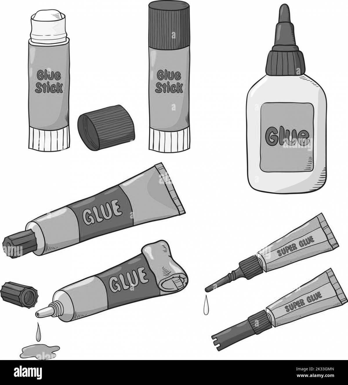 Poised coloring stick