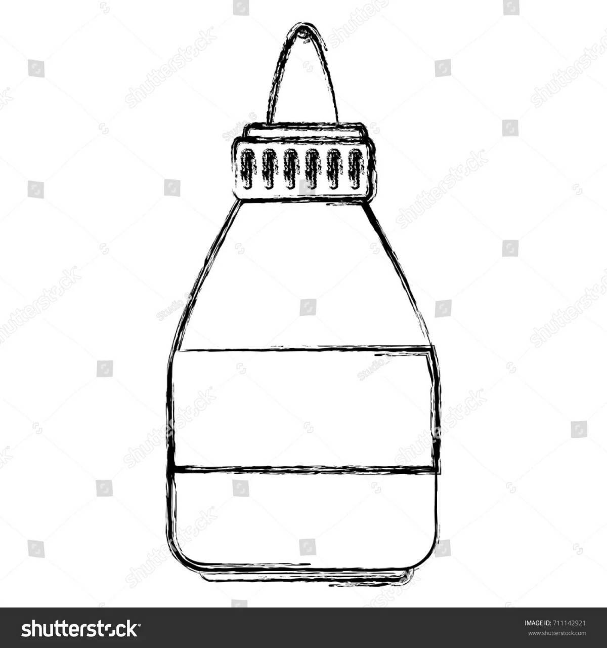 Glue stick sleek coloring page