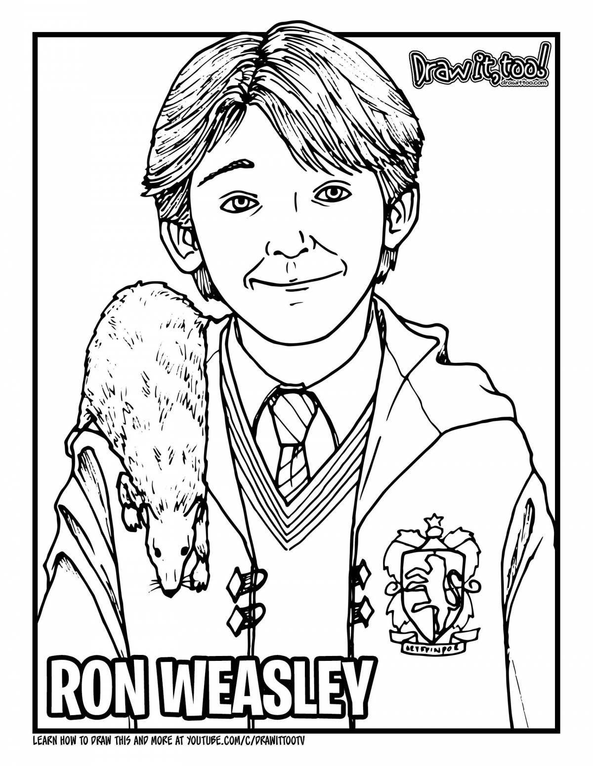 Incorrigible Ron awesome coloring page