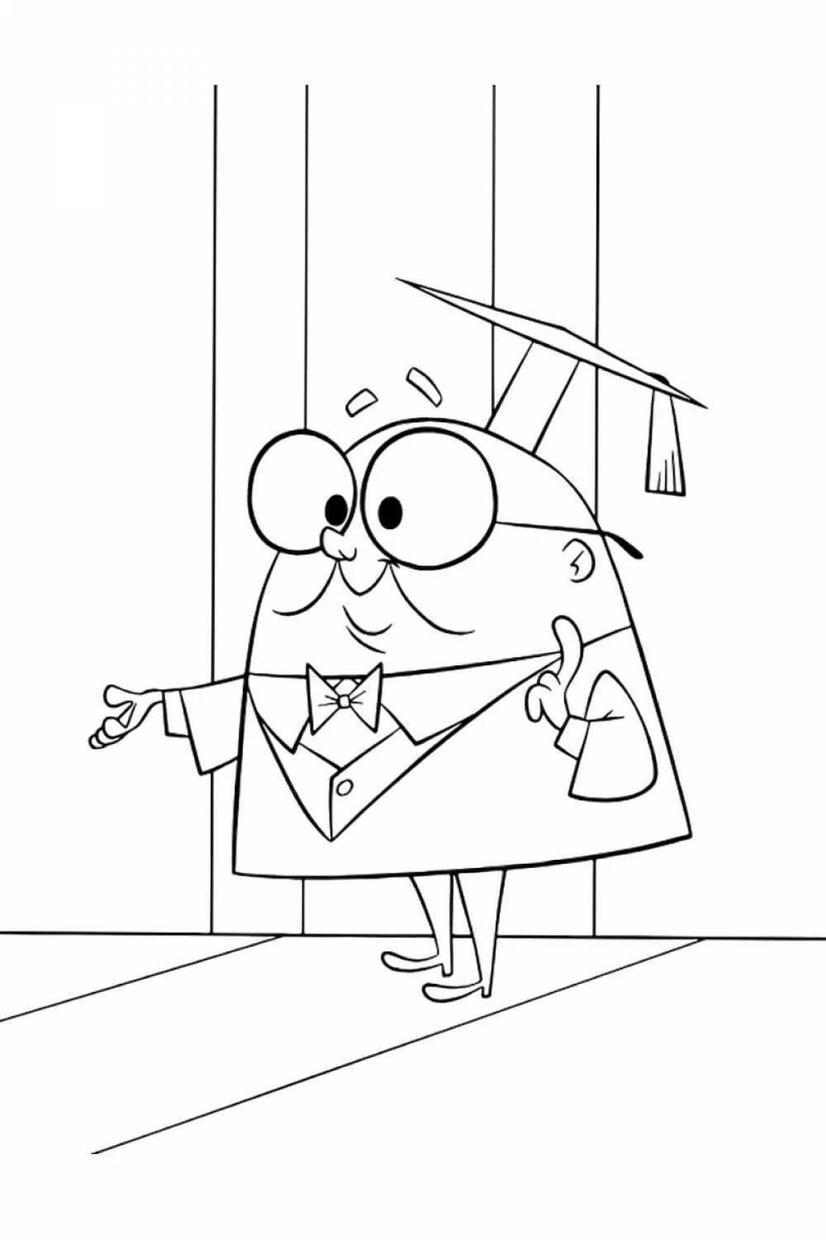 Charming incorrigible ron coloring page