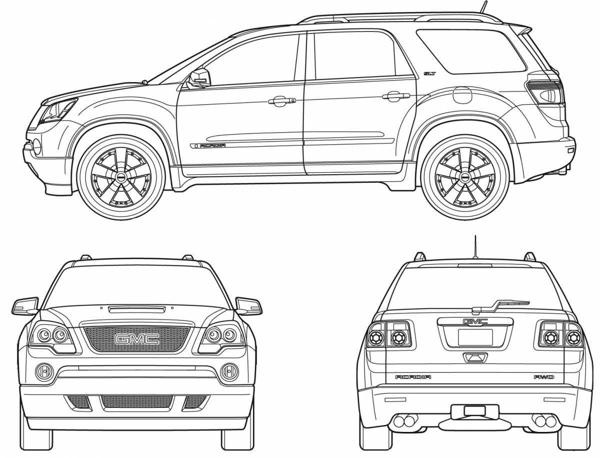 Kia seltos joyful coloring page