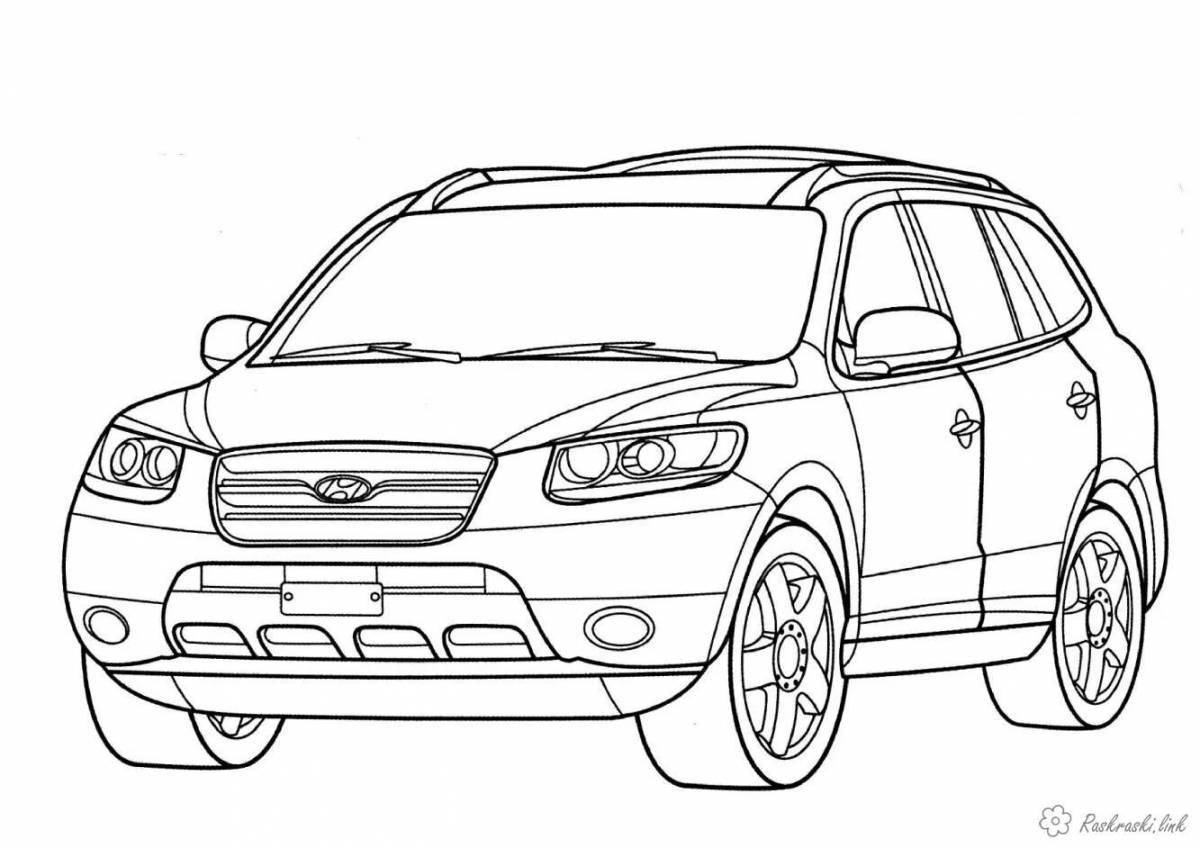 Bright coloring kia seltos coloring page