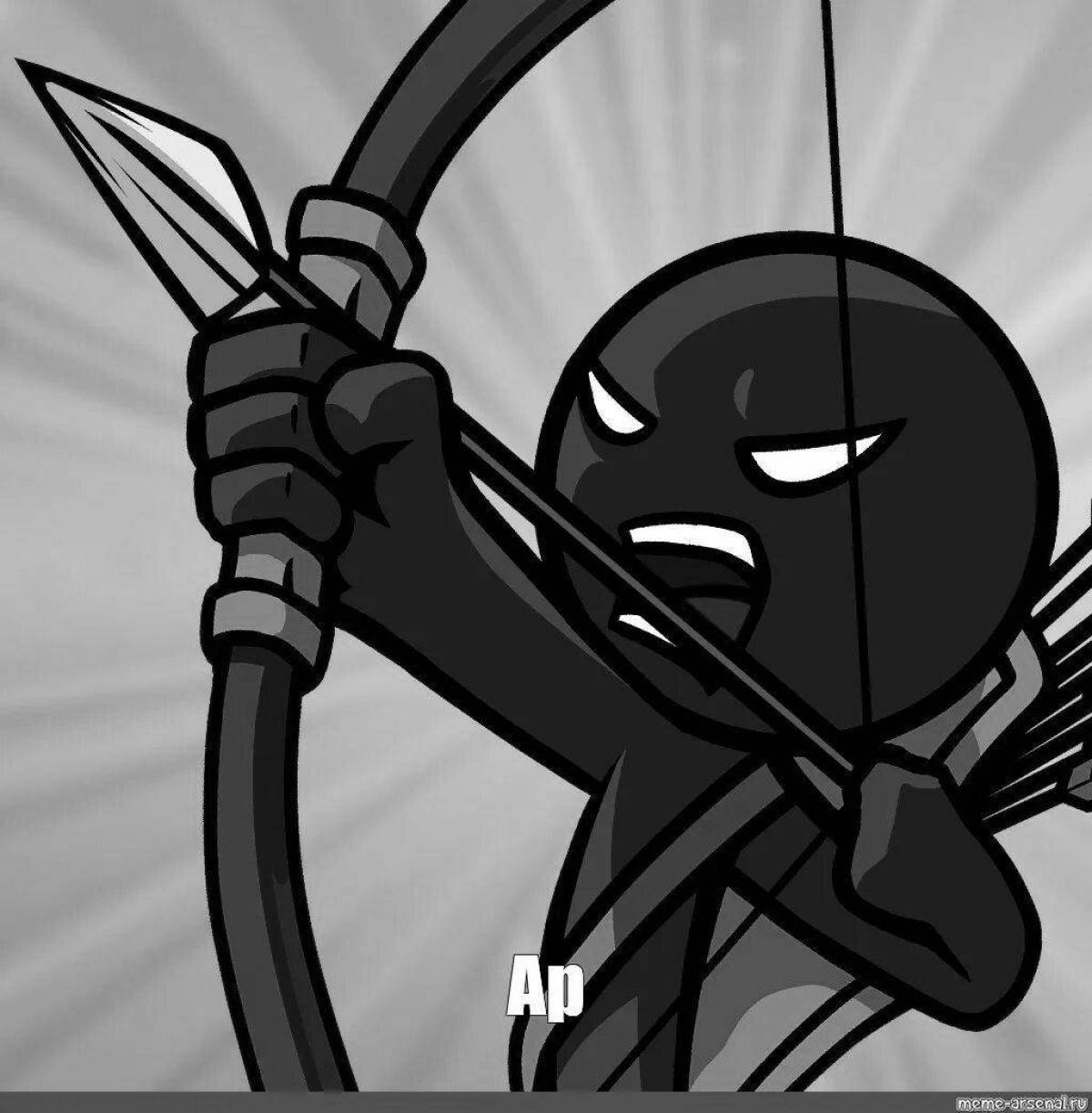 Stickman legacy coloring page