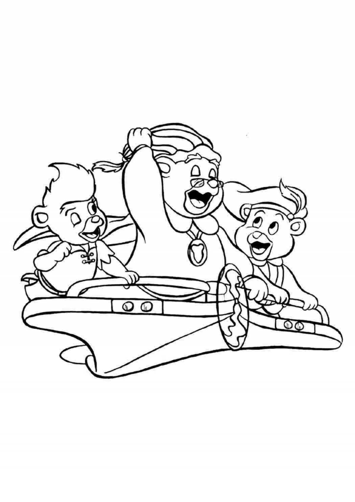 Cute gummy bear coloring book