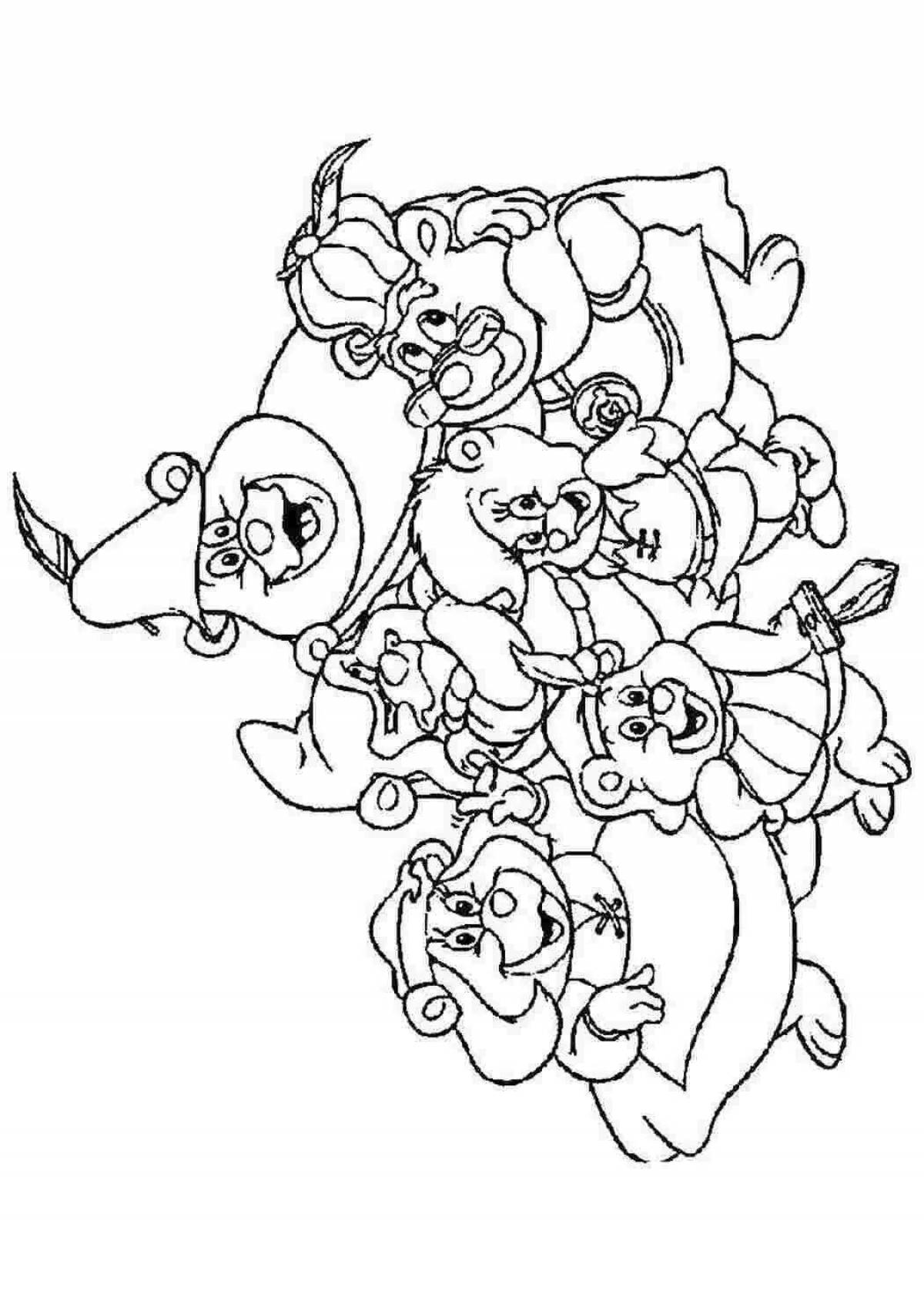 Exciting coloring gummy bear