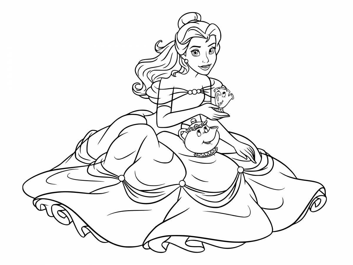 Gorgeous sissy princess coloring book