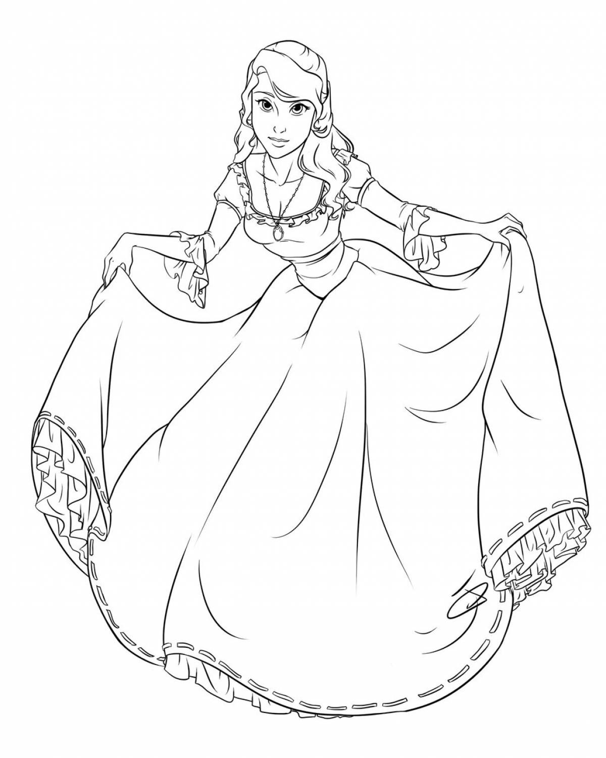 Sissy princess live coloring page