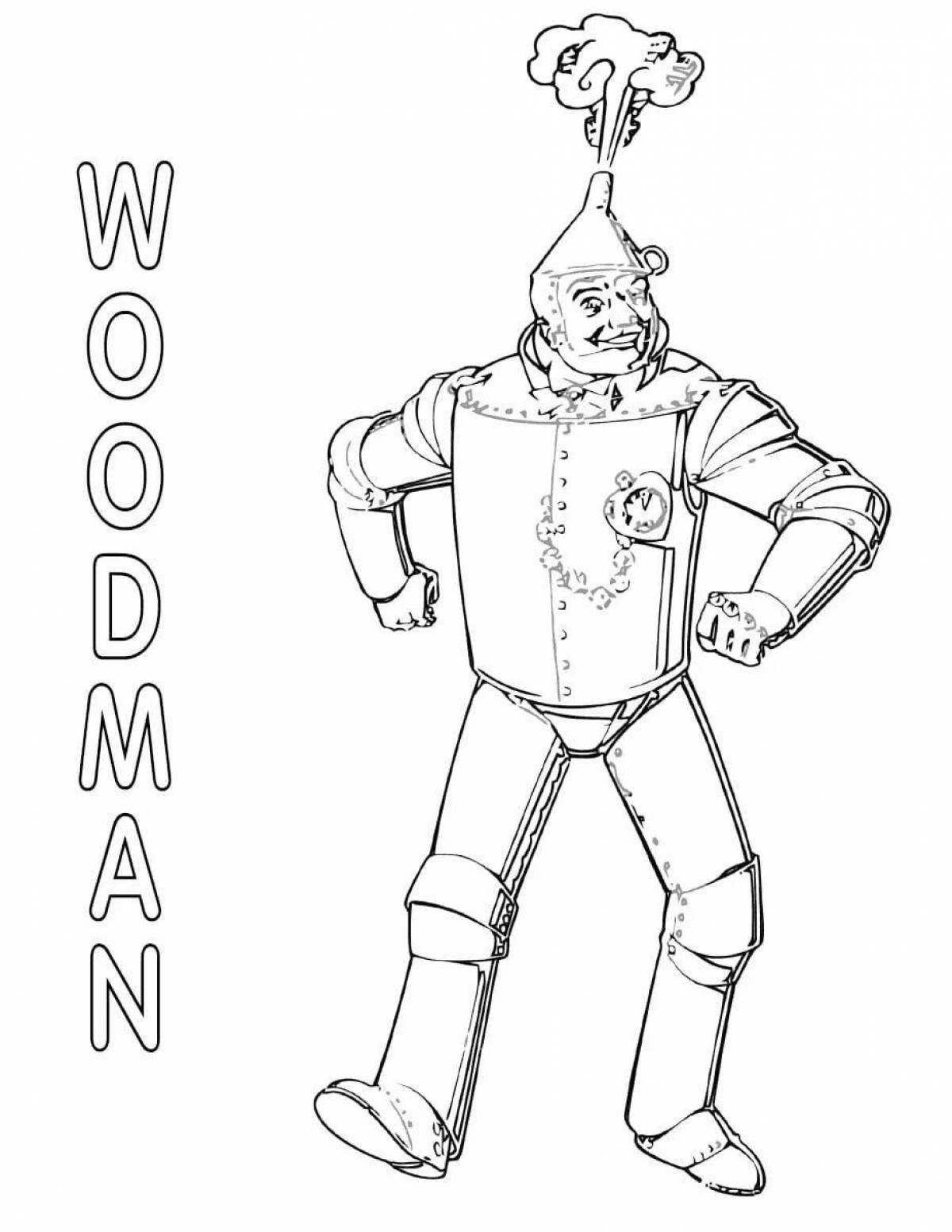 Rampant Iron Woodman coloring book
