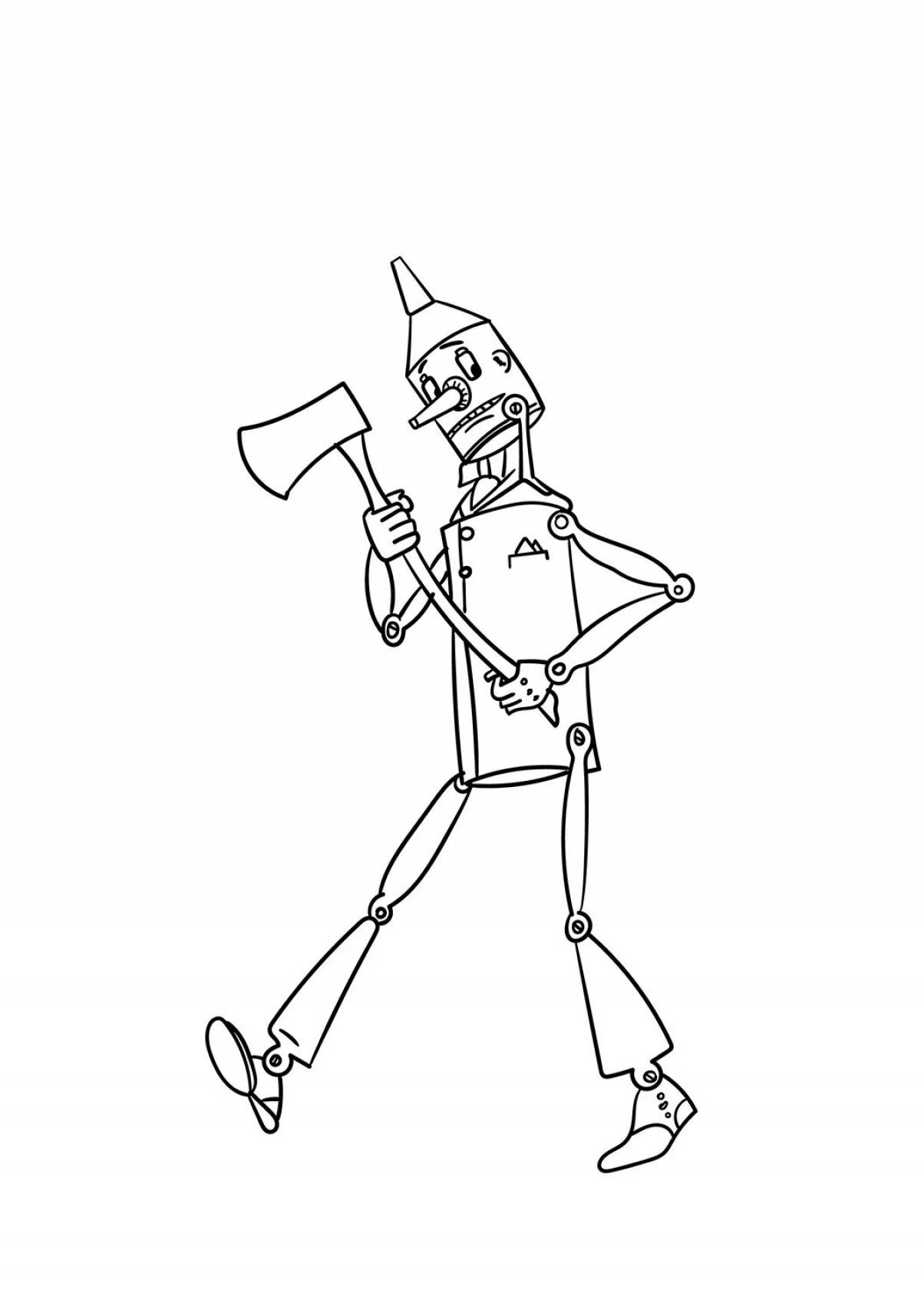 Iron woodman coloring page