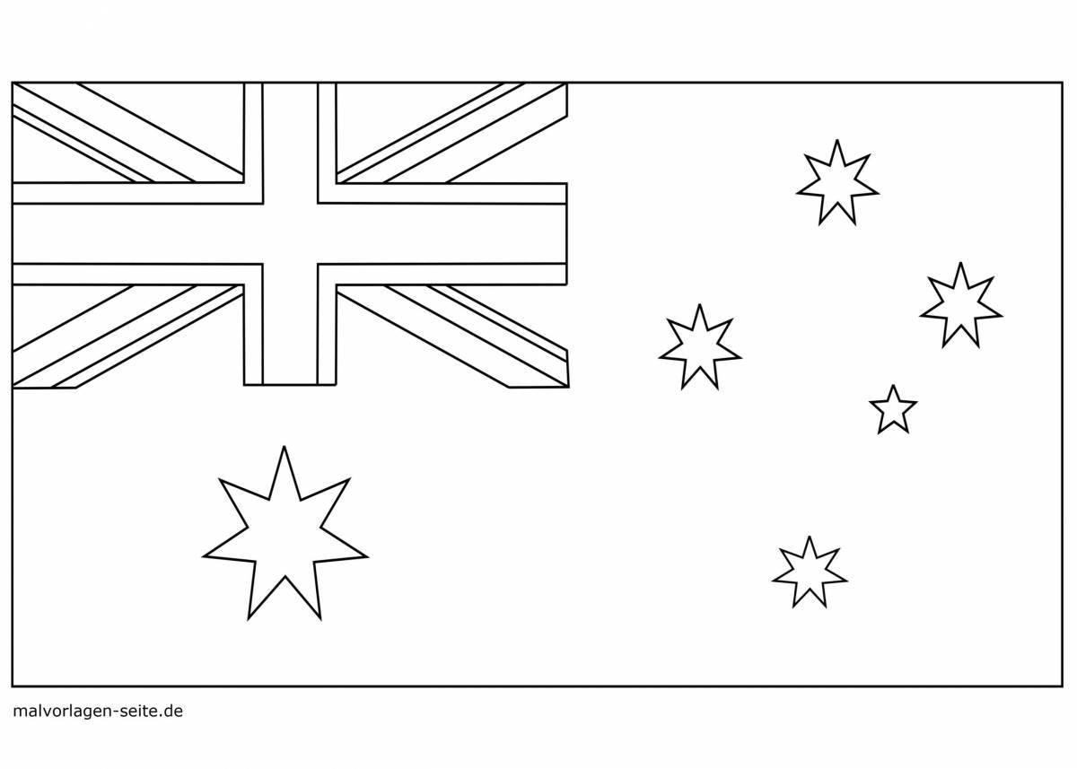 Morocco festive flag coloring page