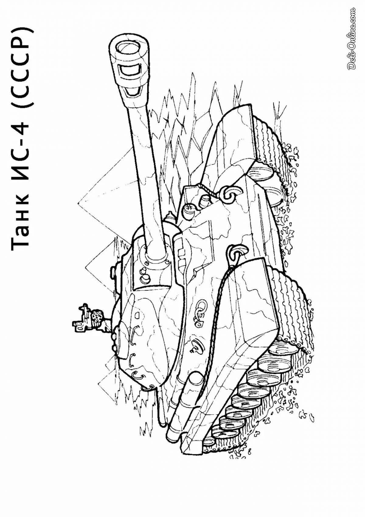 Majestic tank coloring page