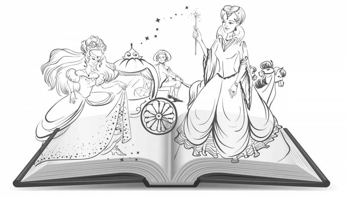 Glorious fairy tale coloring book