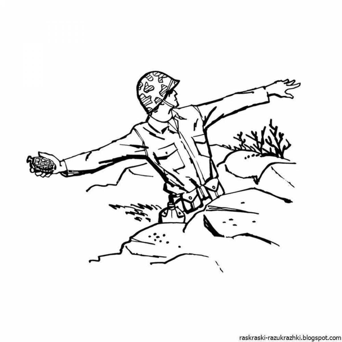 Coloring book great heroes of the second world war