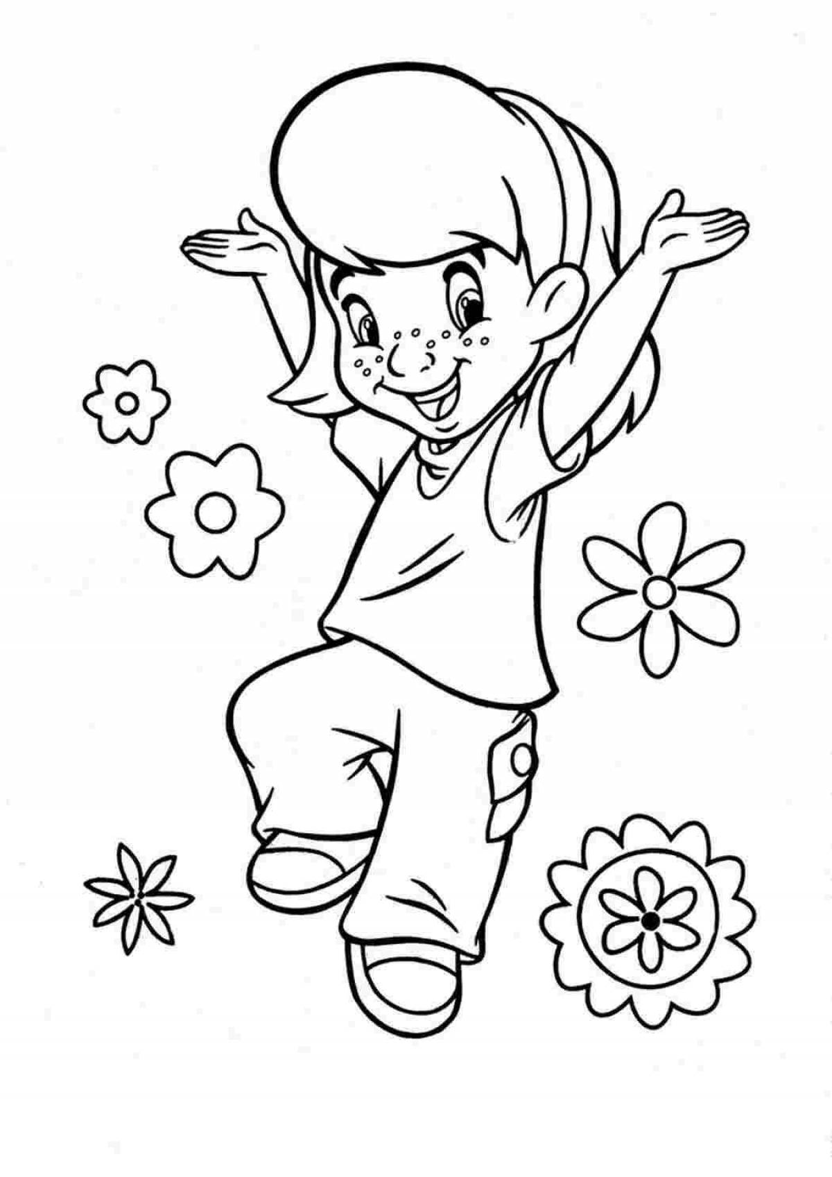 Animated coloring good mood