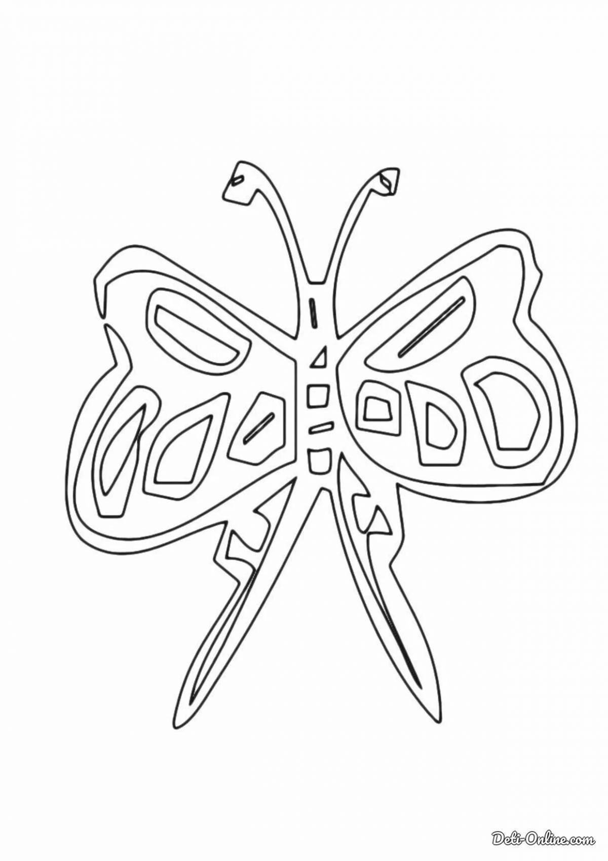 Great butterfly wings coloring book