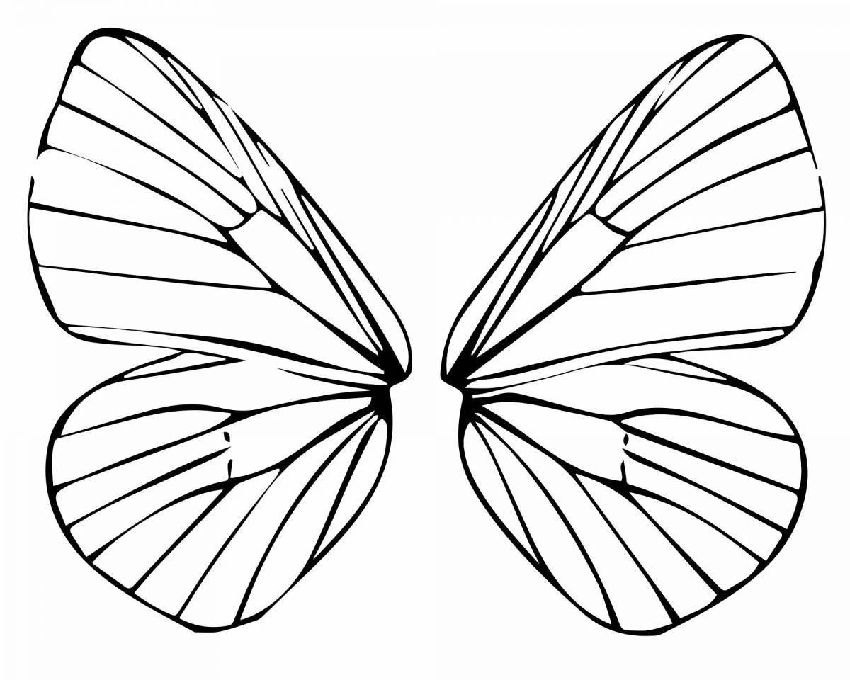 Dazzling butterfly wings coloring book