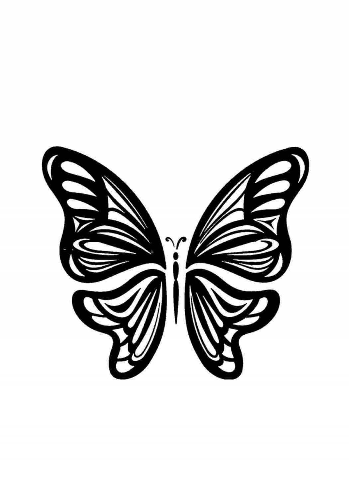 Безупречная раскраска крылья бабочки