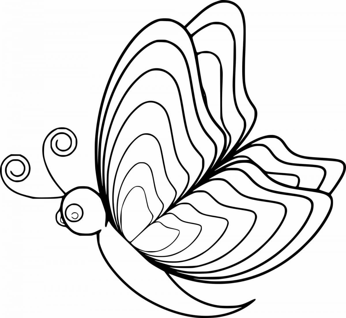 A fascinating coloring book of butterfly wings