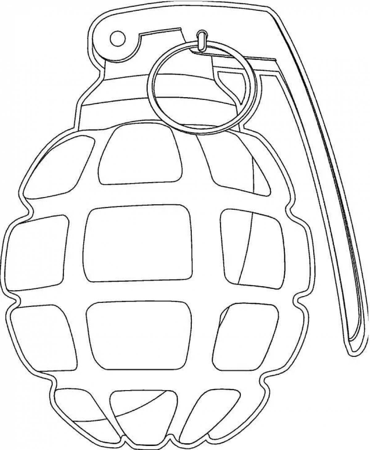 Attractive military weapons coloring page