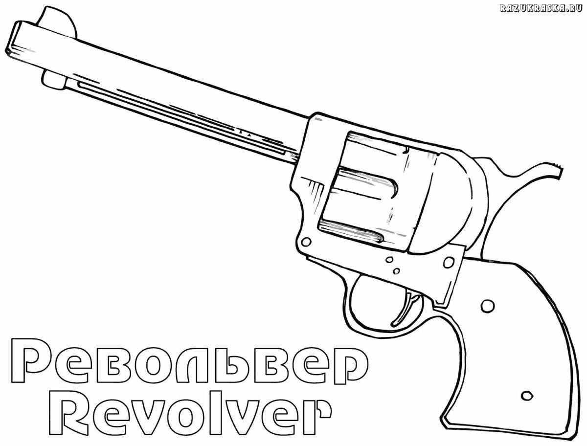 Funny military weapons coloring page