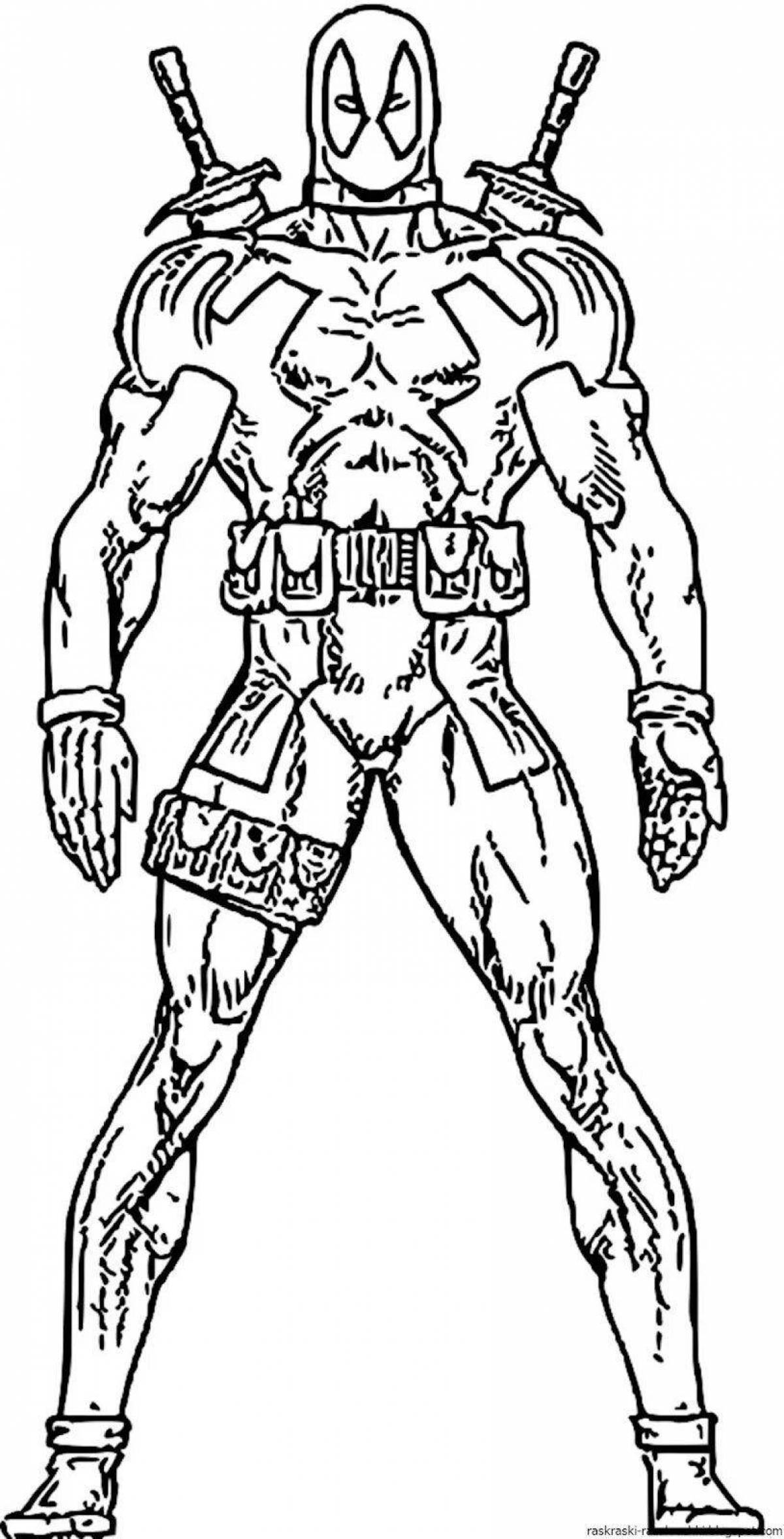 Majestic supervillain coloring pages