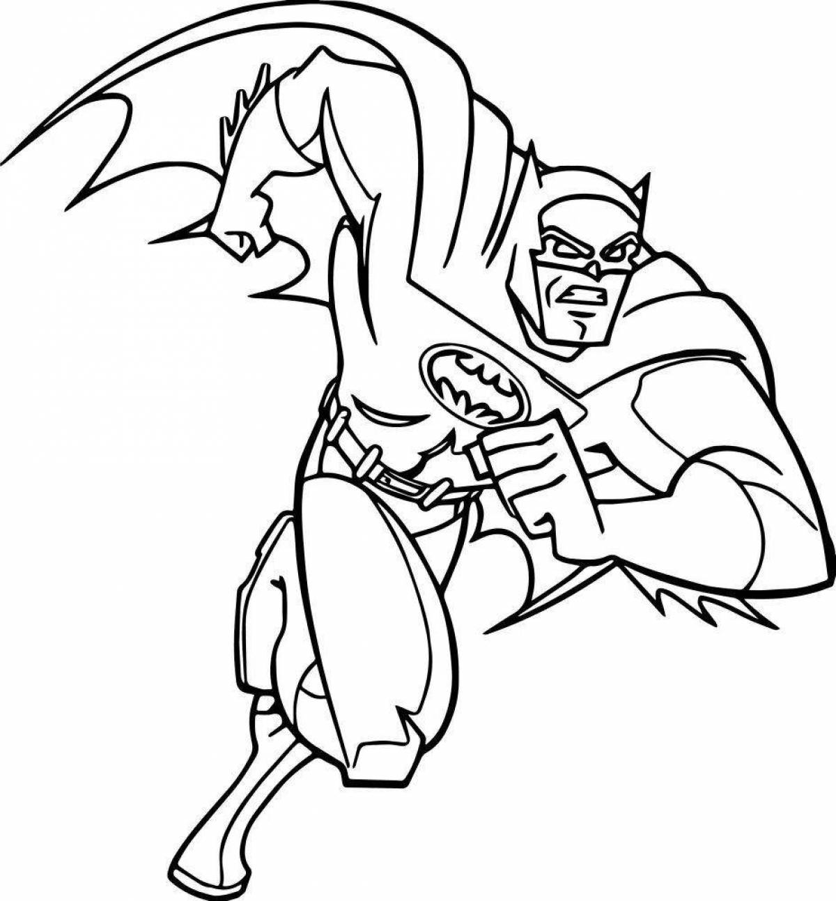 Scary supervillain coloring pages