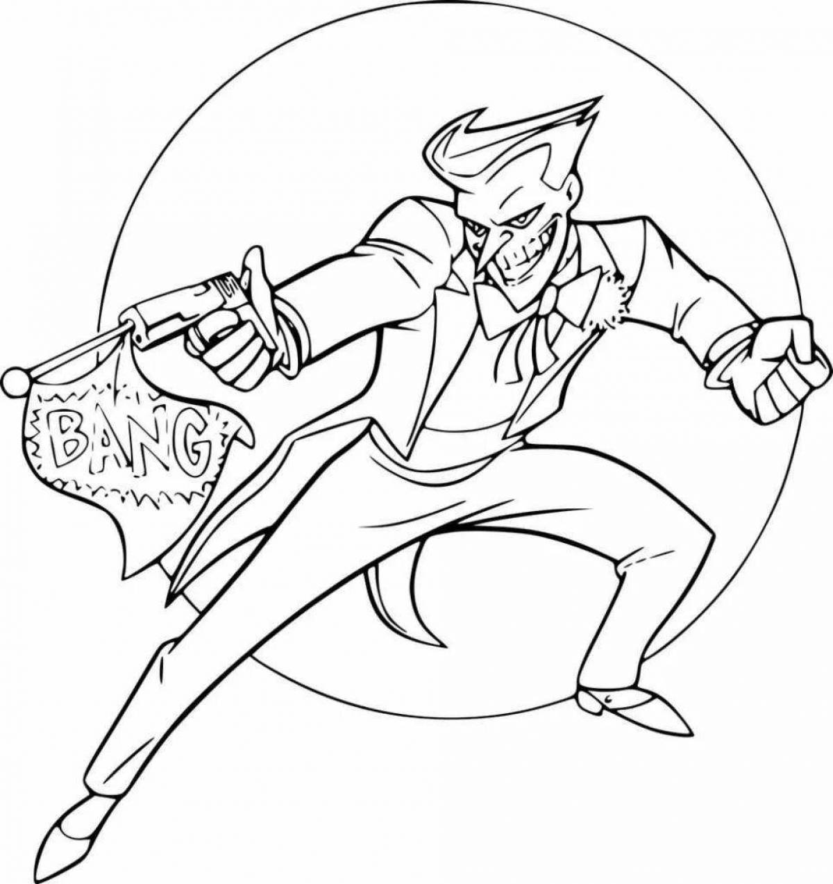 Terrifying supervillain coloring pages