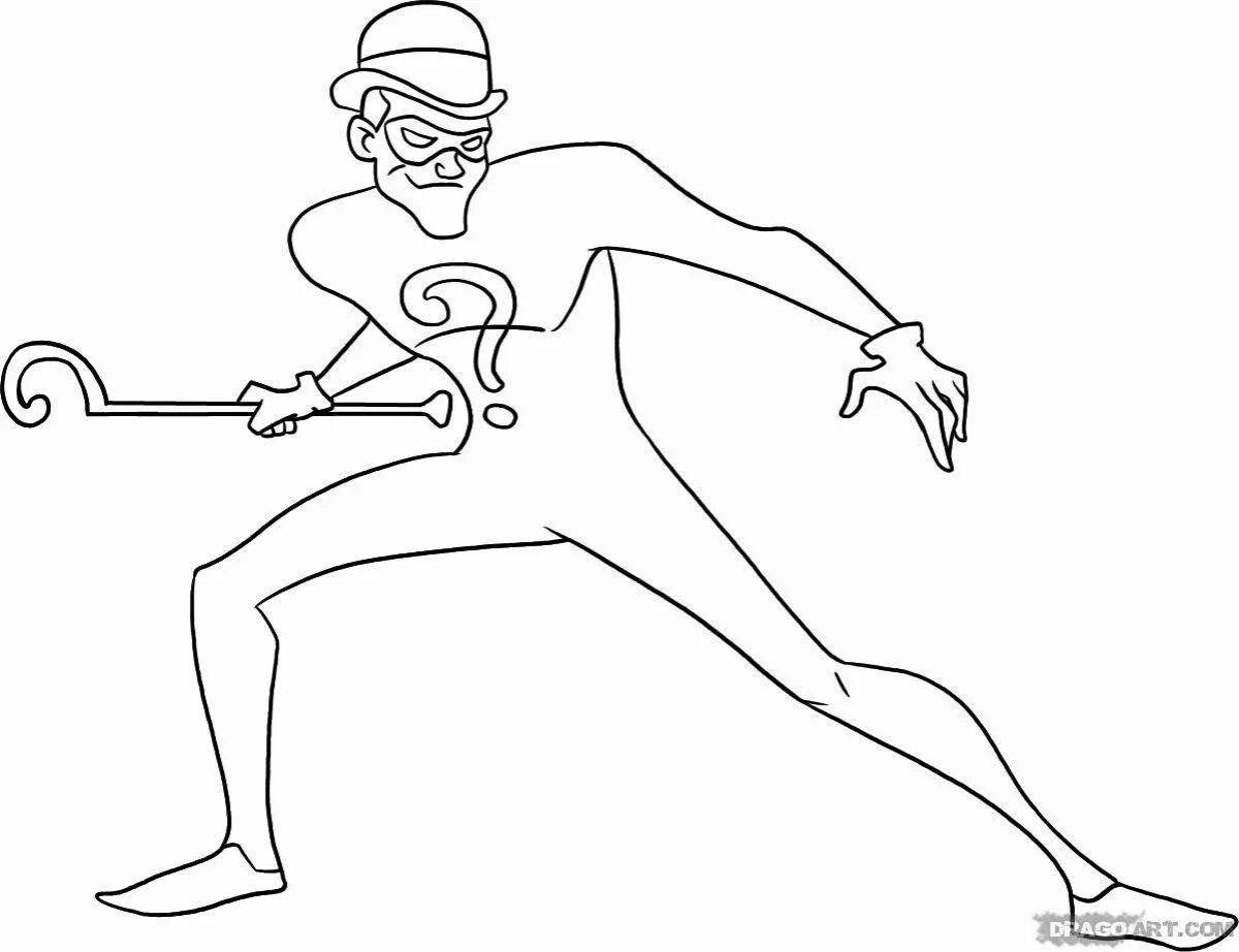 Ruthless supervillain coloring pages