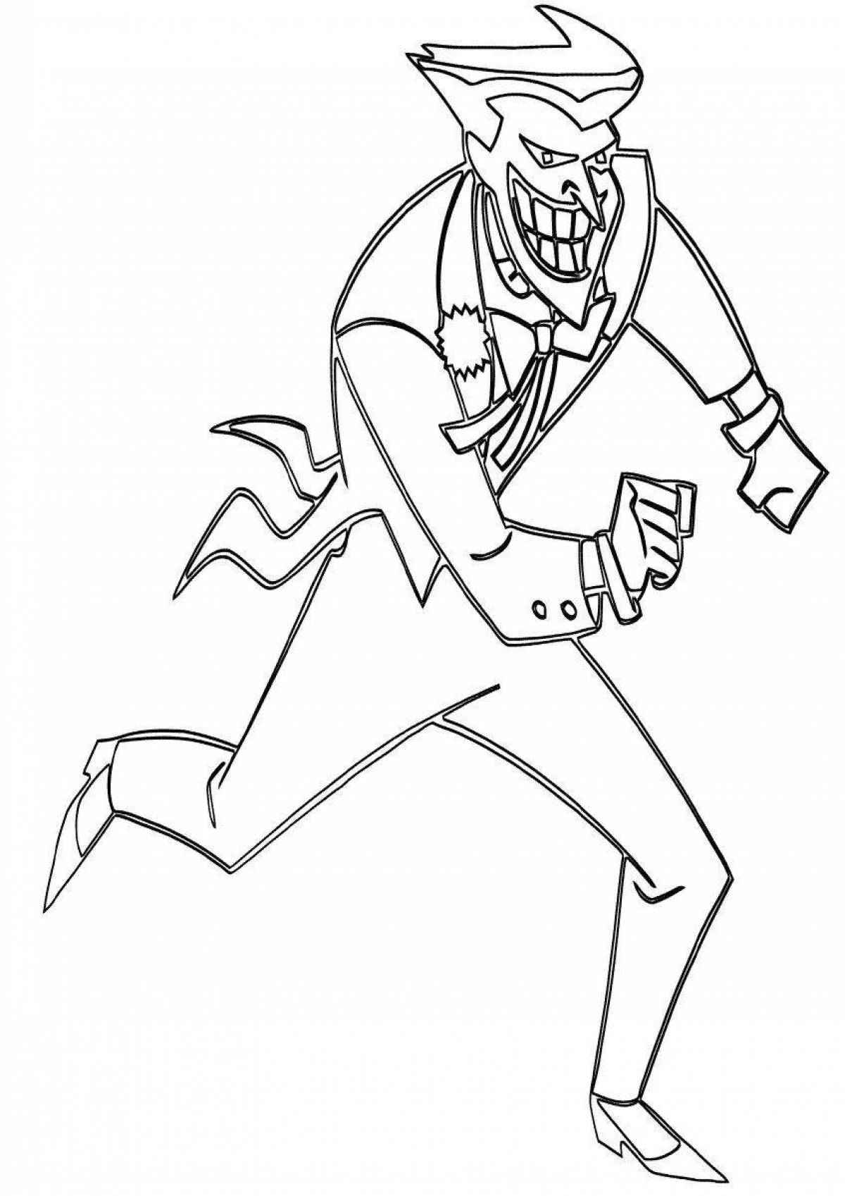 Spooky supervillain coloring pages