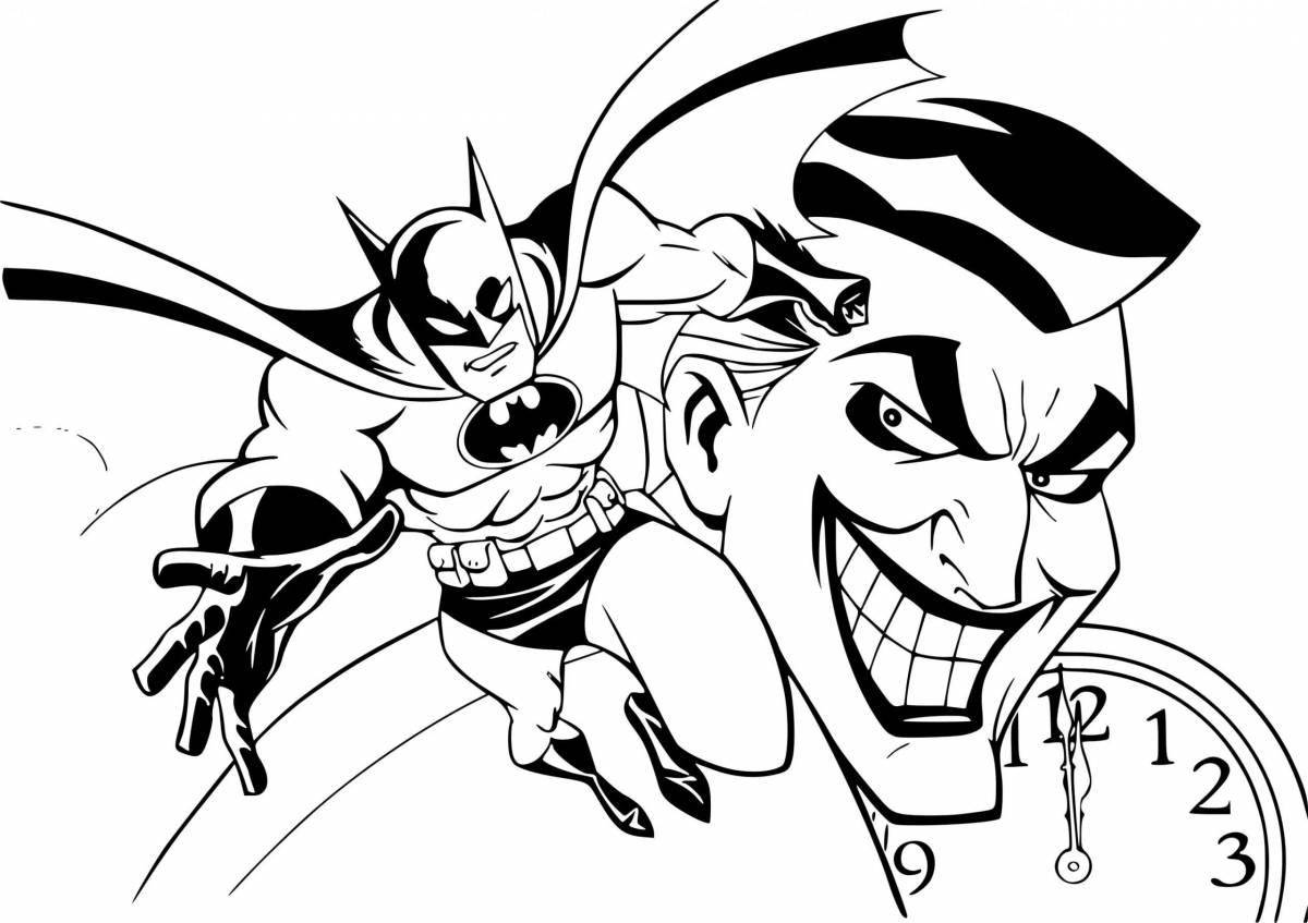 Supervillain dark coloring pages