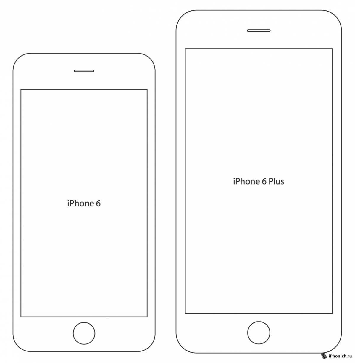 Colorful iphone 7 coloring page